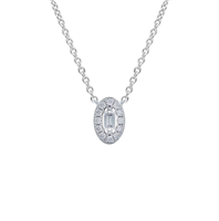 Collar Babila Milano Mujer in Oro blanco Diamante 293186BB